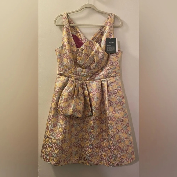 ZAC‎ POSEN for TARGET Floral Print Sleeveless Brocade Mini Dress - Picture 8 of 11